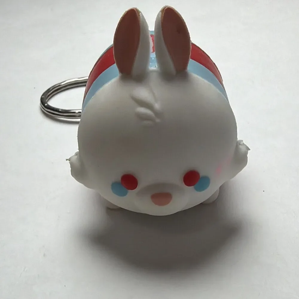 Disney Tsum Tsum Figure Keychain - White Rabbit
